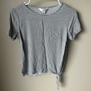 LC Lauren Conrad gingham side tie